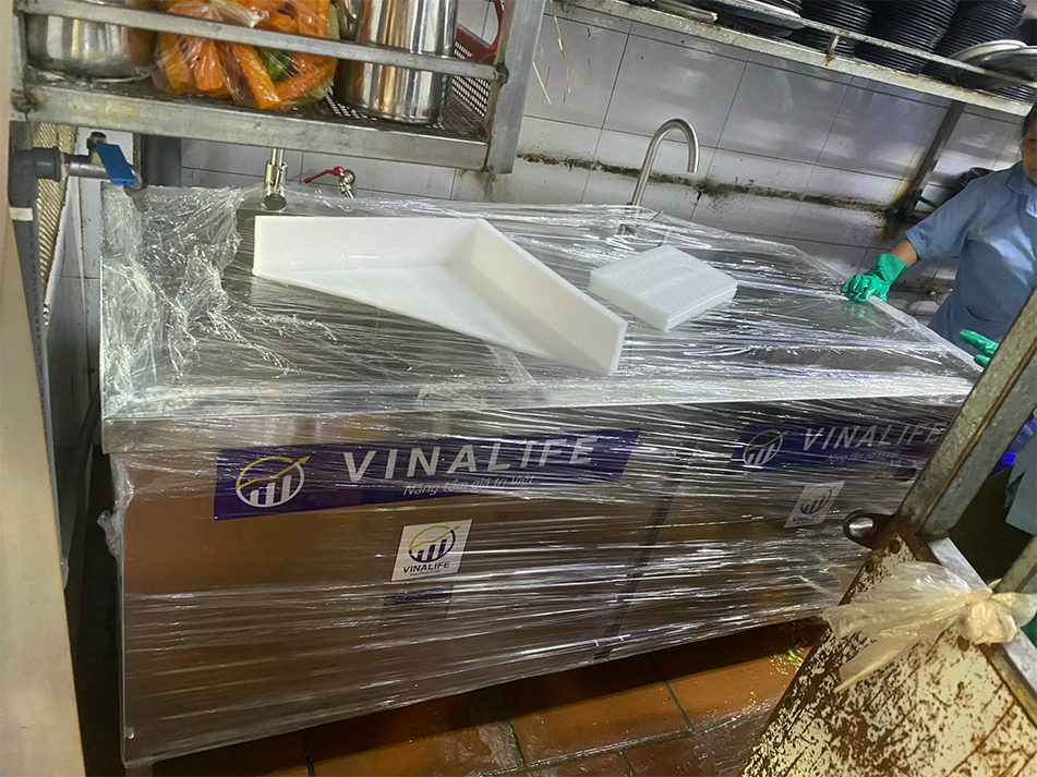 Bàn Giao Máy Rửa Bát Siêu Âm Tại Quán Phở Việt - Hoàng Mai Hà Nội