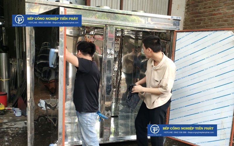 Các bước vận hành tủ nấu cơm công nghiệp