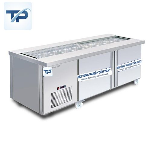 Tủ Bàn Salad Quầy Kính
