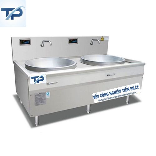 Bếp Từ Công Nghiệp Đôi 15 Kw Liền Chảo