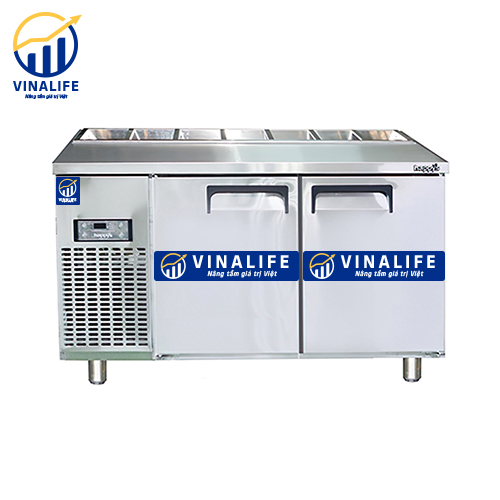 Bàn Lạnh Berjayra Cánh Inox 1m2