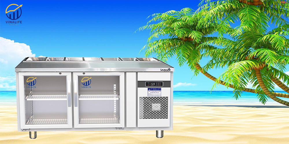 Bàn Salad Cánh Kính 1.2m