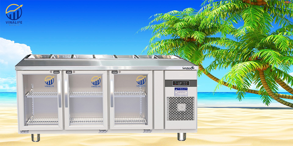 Bàn Salad Cánh Kính 1.8m