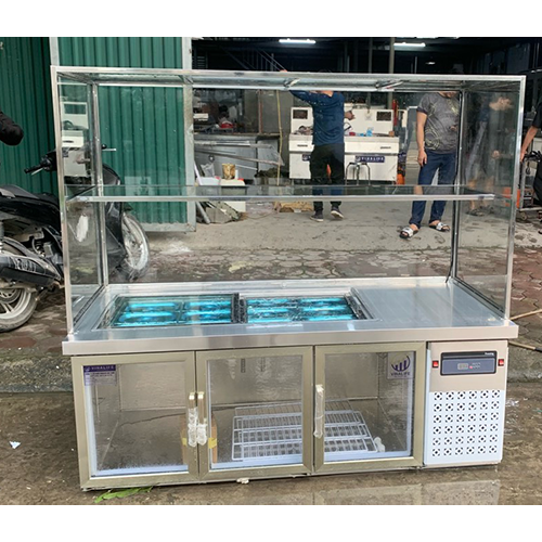 Tủ Bàn Salad Quầy Kính