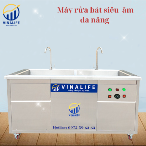 Máy Rửa Bát Siêu Âm MRB 1500 2 Bồn