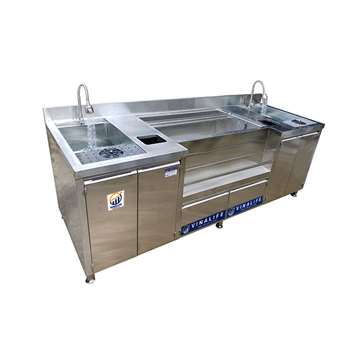 Quầy Pha Chế Inox 3m