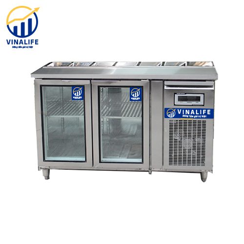 Tủ Bàn Salad Cánh Kính 1.2m