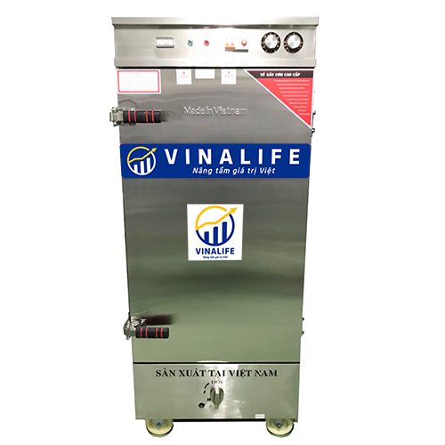 Tủ nấu cơm điện gas có điều khiển 6 khay