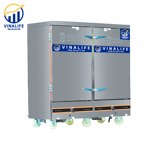 Tủ nấu cơm dùng gas kết hợp điện 24 khay Vinalife