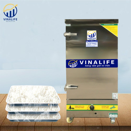 Tủ Nấu Cơm Gas Kết Hợp Điện 8 Khay Vinalife
