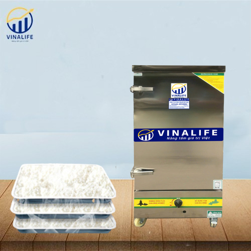 Tủ Nấu Cơm Gas Kết Hợp Điện 6 Khay Vinalife