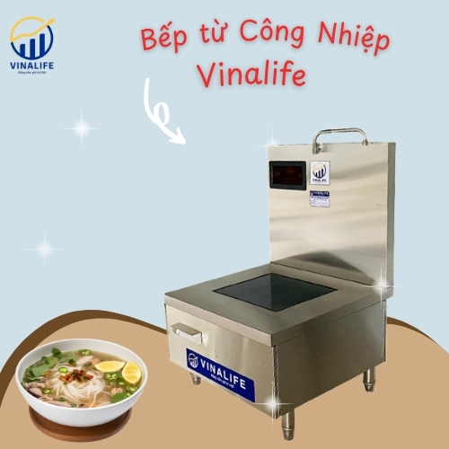 Bếp Từ Công Nghiệp Đơn 8kw Mặt Phẳng