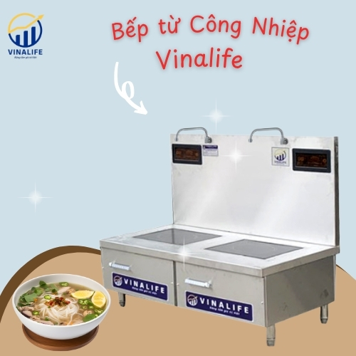 Bếp Từ Công Nghiệp Đôi 8kw Mặt Phẳng