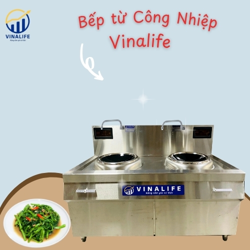 Bếp Từ Công Nghiệp Đôi 8kw Mặt Lõm