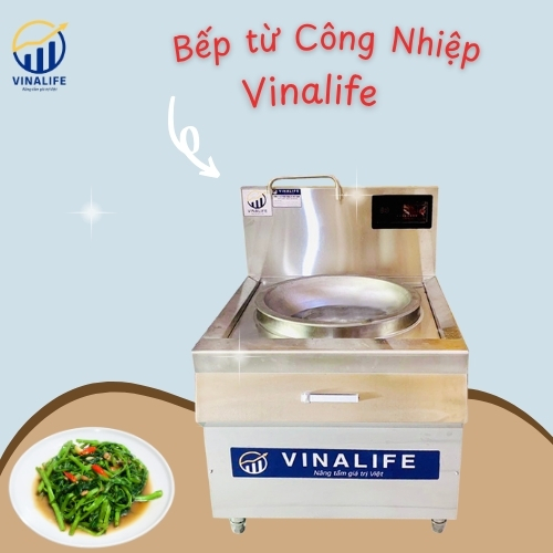 Bếp Từ Công Nghiệp Đơn 8kw Liền Chảo