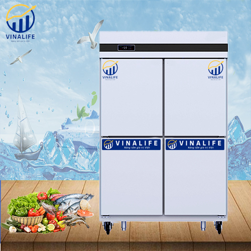 Tủ Mát Quạt Gió 4 Cánh Inox